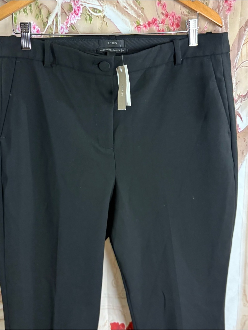 NEW J. Crew Black High-rise Cameron pant in four-season stretch - Picture 3 of 9